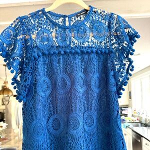 Blu Pepper, Size Small, Lace Blouse